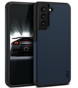 Etui BEZ Samsung Galaxy S21 pancerne hybrydowe granatowe