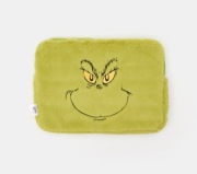 Zielone Włochate Etui na Laptopa Tablet Grinch 36cm x 26 cm
