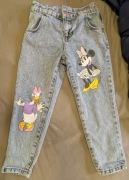 Spodnie dżinsowe 110/116 myszka Minnie Disney 