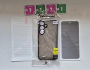 Galaxy S24 5G etui + szkło prywatyzujące + czyste