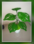 Kwiat monstera ręcznie robiony