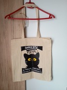 torba bawełniana z kotem czarne koty przynoszą pycha