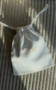 Dior biały / kremowy worek woreczek sakiewka złote Logo marki Oryginalna