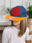 Niebieska pomarańczowa granatowa czapka z daszkiem New Era 9Fifty