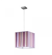 Fioletowa wisząca lampa i kinkiet w pasy Violado