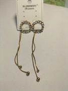 Kolczyki żmijka kulki 