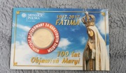 Moneta z Matką Boską Fatimską- Mennica Polska