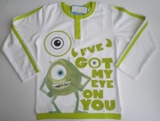 nowa Potwory i spółka 122 super jakość długi rękaw longsleeve Mike Wazowski