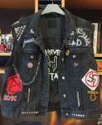 Jeansowa kurtka Metal custom 