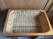 Kosze wiklinowe IKEA 3 sztuki na prowadnicach.