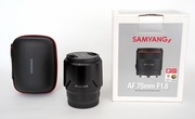 Samyang AF 75 mm f/1.8 FE Sony FE jak nowy