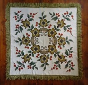 MAKATA Z PODLASIA - LEN - RĘCZNIE WYSZYWANA - I POŁOWA XX WIEKU