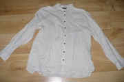 Koszula Massimo Dutti, r. 44, beżowa, len z bawełną, okazja!