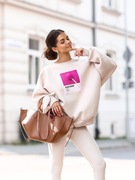 BLUZA DRESOWA BASIC OVERSIZE NADRUK NOWA KOLEKCJA POLSKA MARKA 