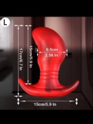 Dildo analne,waginalne buttplug miękkie 6,5cm xxxl