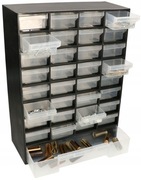 ORGANIZER SZAFKA NA ŚRUBKI SZUFLADKI MODUŁOWE REGAŁ 33 SZUFLADY