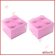 LEGO 3003 KLOCEK 2x2 jasny różowy /  Bright Pink - 2 szt.