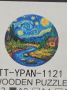 Puzzle drewniane w kształcie zwierząt van gogh dla dorosłych A3