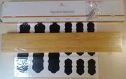 NOWA LISTWA MAGNETYCZNA NA NOŻE DREWNIANA BAMBUS 40x6,5cm ORGANIZER