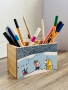 Przybornik organizer na biurko Mała mi Muminki prezent na urodziny 