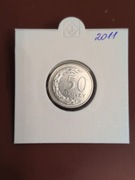 "50 groszy 2011 rok" Moneta obiegowa.