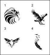 Naklejka na auto ORZEŁ PTAK EAGLE