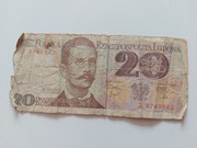 Banknot - 20 zł. R. Traugutt 1982r,seria Z