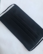 Maska z bawełny czarna