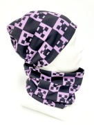 Czapka Komin Minecraft Dresówka Creeper Wiek 6-10lat 52-56cm Produkt Polski