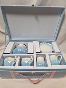 Zestaw porcelanowy dla dzieci – 2 filiżanki, dzbanek, cukiernica dla dzieci