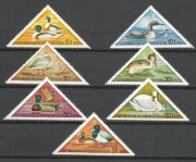 Mongolia 1973 Mi 790-796 kaczki**czyste