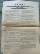 Dekret PKWN 1944 reforma rolna – oryginalny dokument PRL/II