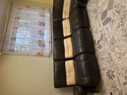 Duży skórzany narożnik