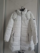 Kurtka Płaszcz Zimowy Biały Ocieplany Damski DKNY 1X