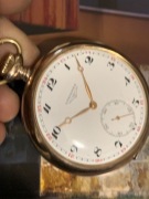 Zegarek kieszonkowy Longines super stan 51mm srebro zlocone 