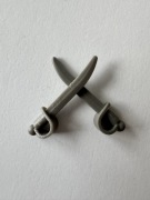 LEGO 2530 Szabla piracka / Kordelas – Ciemnoszary (2 sztuki)