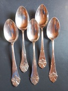 Łyżki obiadowe 5 szt.  Dania. Fleur-de-lis. 1 połowa 20 wieku.