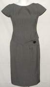 SZARA ELEGANCKA SUKIENKA BOLERO rozm 38 / M (A022)