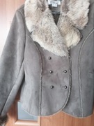 Kożuszek rozmiar 40, bez żadnych śladów użytkowania, kolor szaro-brąz 