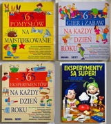 365 eksperymentów. 365 gier i zabaw. 365 pomysłów. Zestaw 4 książek