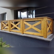 BALUSTRADA BALKONOWA DREWNIANA BARIERKA 