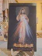 Obraz na desce Jezus Miłosierny