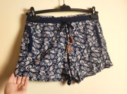 Etam szorty granatowe boho orientalne chwosty S M wiskoza