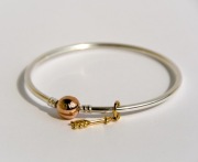 PANDORA bransoletka bangle Pandora Moments charms