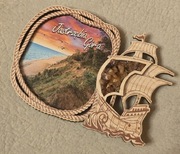 Magnes drewniany na lodówkę Jastrzębia Góra Morze Bałtyckie Gdańsk(40) 