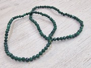 Bransoletki  fasetowane malachity zielone 4mm 