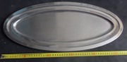 Bardzo duża stara taca owalna-sygnowana Pi.. (18/10) Italy.Stal 