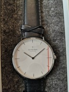 Zegarek Nordgreen Native 40mm, srebrno-czarny, silver-black