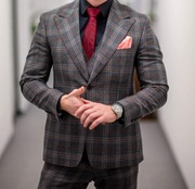 Garnitur Vistula RED Lorenzo Uno set w kratę rozmiar 48