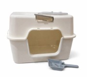 Zamknięta kuweta dla kota z drzwiczkami i łopatką 52x35.5x35cm